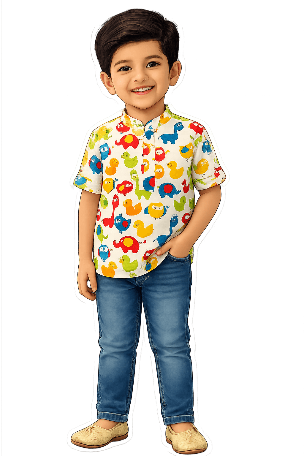 Cartoon created from the example child